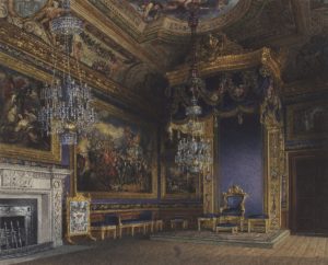 Die mit prachtvollen Kronleuchtern und Gemälden bestückte Audience Chamber des Königs.