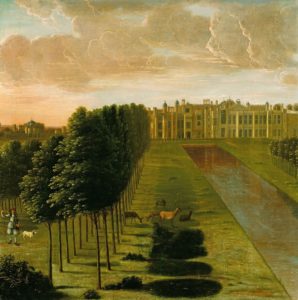 Eine Ansicht auf das Schloss und ein Teil des Schlossgartens