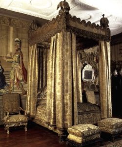 Aufnahme der Schlafzimmerausstattung von König James II.